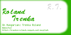 roland trenka business card